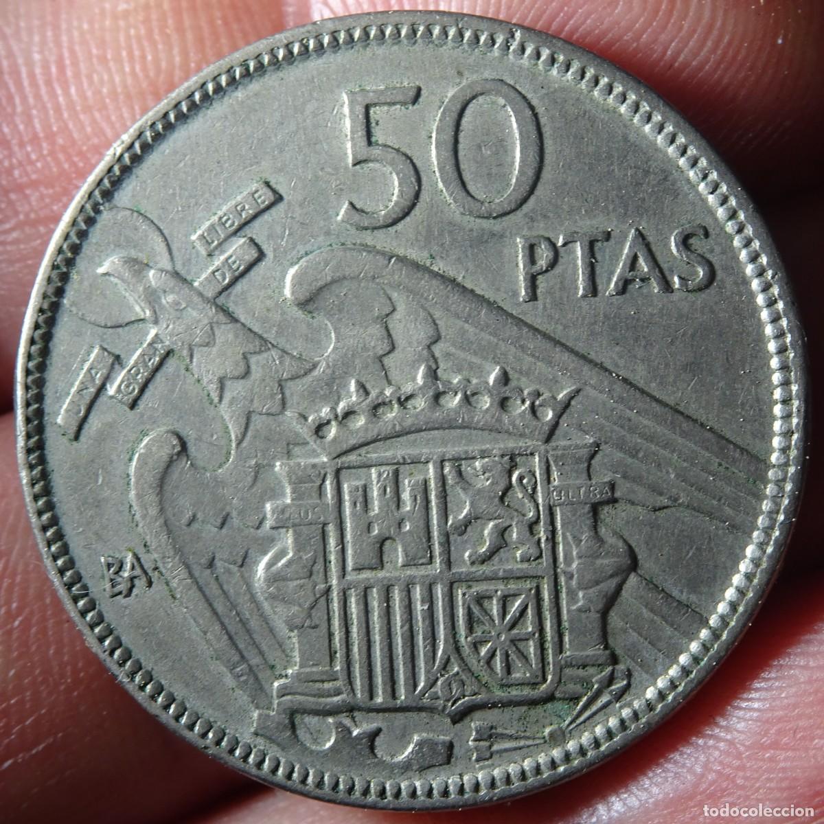Monedas Franco: ANTIGUA MONEDA DE 50 PESETAS BA, 1957, VER FOTOS