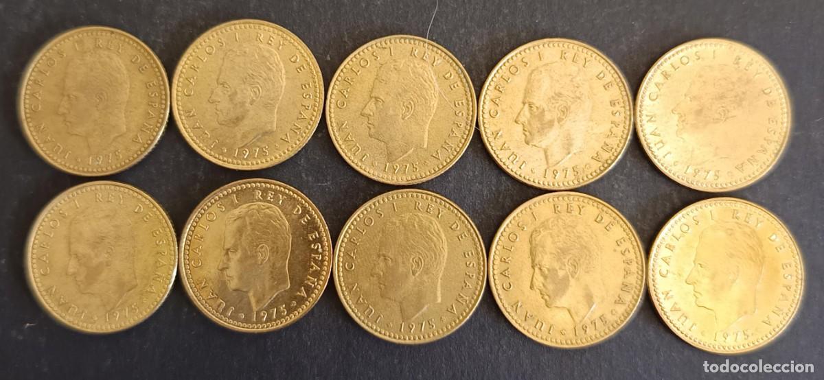 Monedas Franco: 1306 - Espa&ntilde;a 1 Peseta 1975 79 (lote 10 monedas) SC