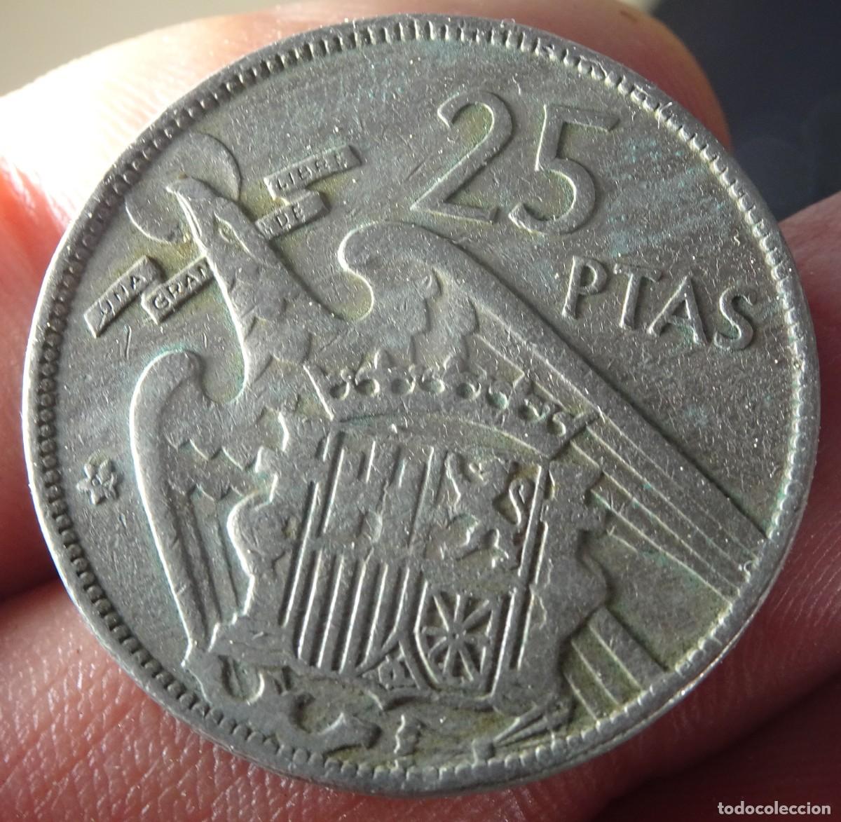 Monedas Franco: ANTIGUA MONEDA 25 PESETAS 1957 ESTRELLA 64, VER FOTOS