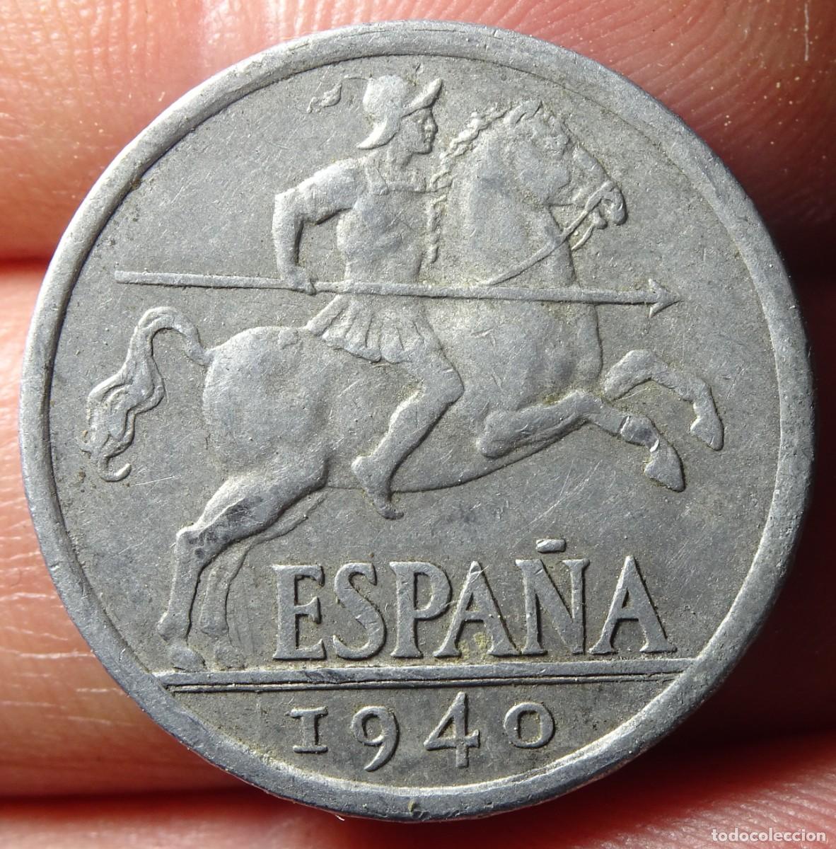 Monedas Franco: ANTIGUA MONEDA 10 C&Eacute;NTIMOS 1940, VER FOTOS