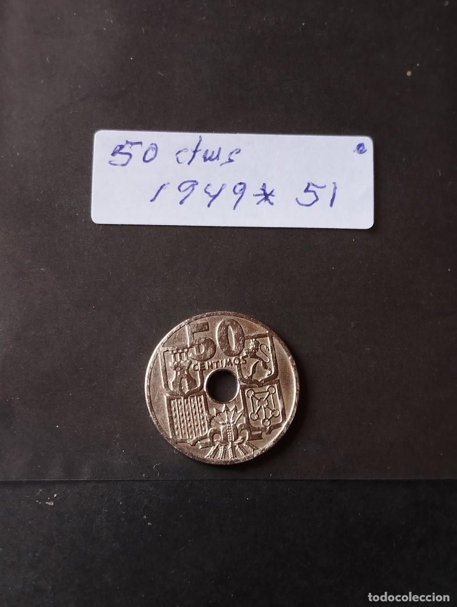 Monedas Franco: MONEDA DE 50 CENTIMOS ESPA&Ntilde;A A&Ntilde;O 1949 / 51 - LA DE LA FOTO VER TODOS MIS LOTES