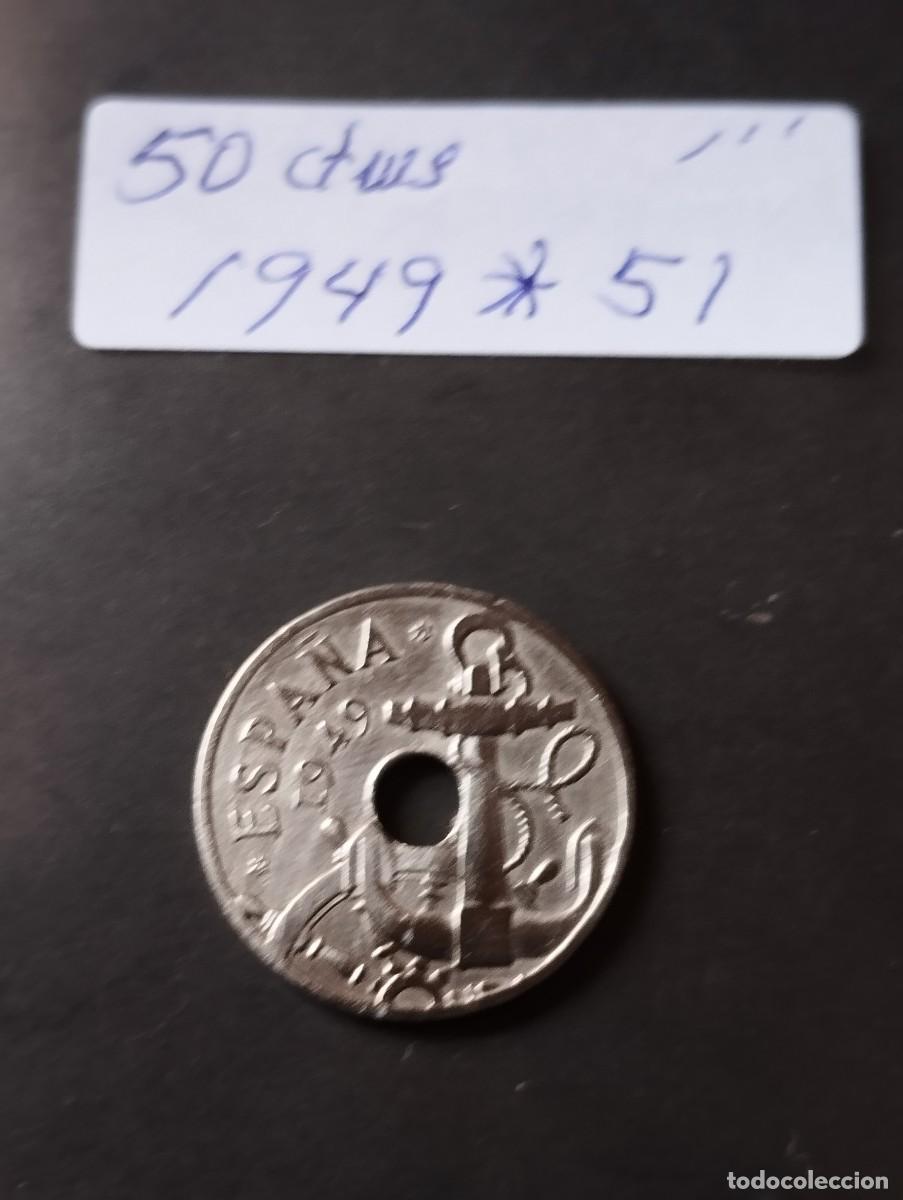 Monedas Franco: MONEDA DE 50 CENTIMOS ESPA&Ntilde;A A&Ntilde;O 1949 / 51 - LA DE LA FOTO VER TODOS MIS LOTES