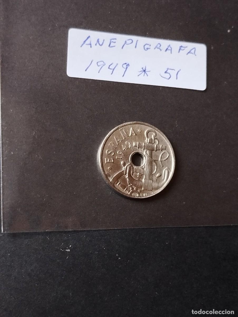 Monedas Franco: MONEDA DE 50 CENTIMOS ESPA&Ntilde;A A&Ntilde;O 1949 / 51 ANEPIGRAFA 1&ordm; FLECHA - LA DE LA FOTO VER TODOS MIS LOTES