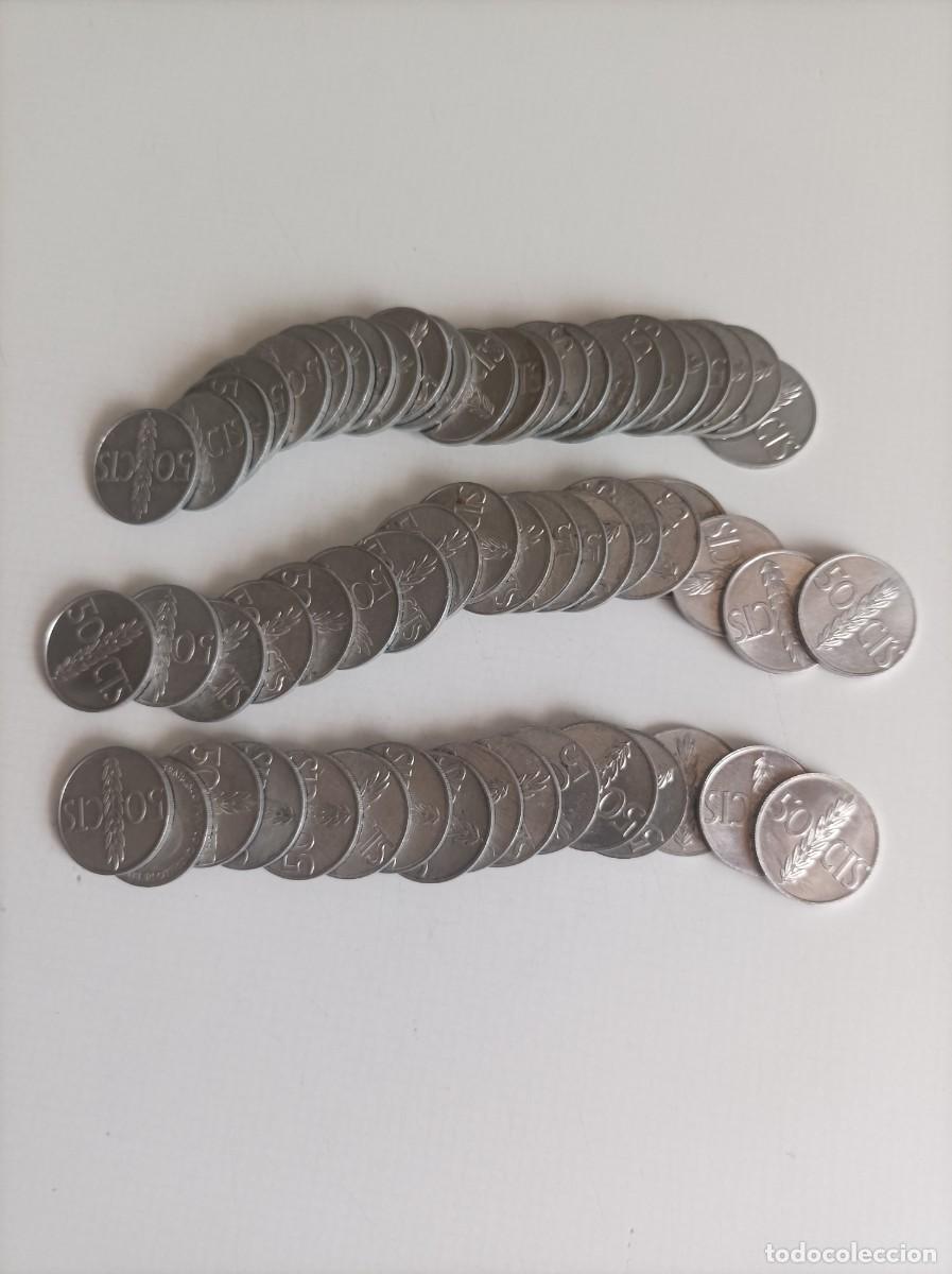 Monedas Franco: Monedas de 50 CTS de peseta. A&ntilde;o 1966.
