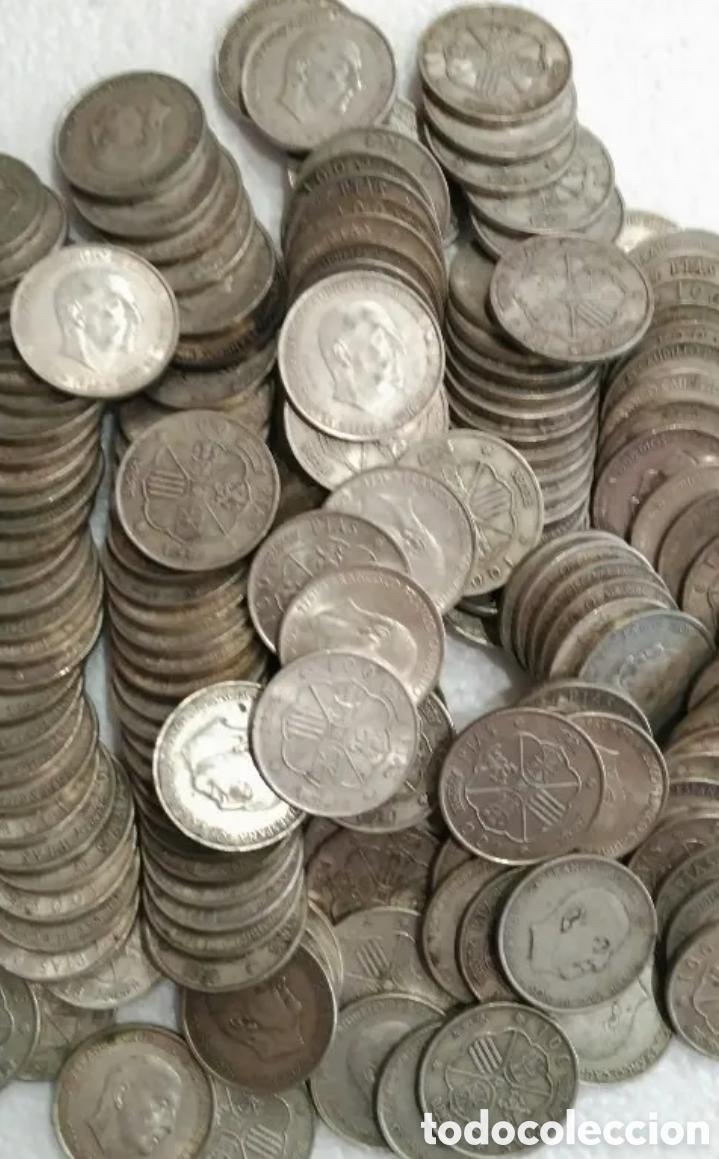 Monedas Franco: 150 monedas de 100 pesetas de franco plata