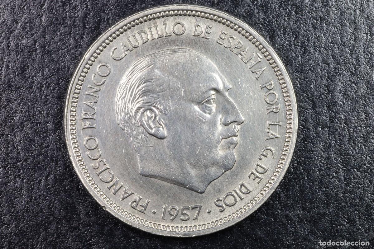 Monedas Franco: Moneda Franco 50 Pesetas 1957 *58 - EBC Franco 50 Pesetas Coin 1957 *58 - EF