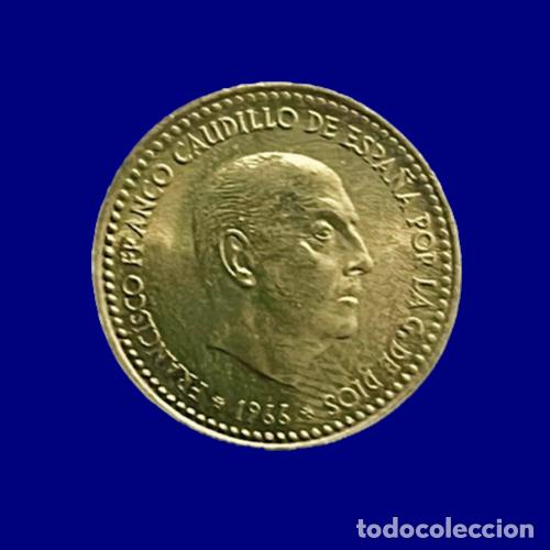 Monedas Franco: 2 monedas de 1 peseta de Franco a&ntilde;o 1966 *68 SC