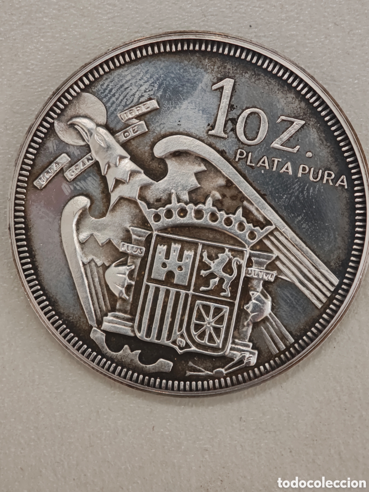 Monedas Franco: Medalla / Moneda de Plata Pura 1 oz - Francisco Franco (1892-1975) - &Aacute;guila de San Juan