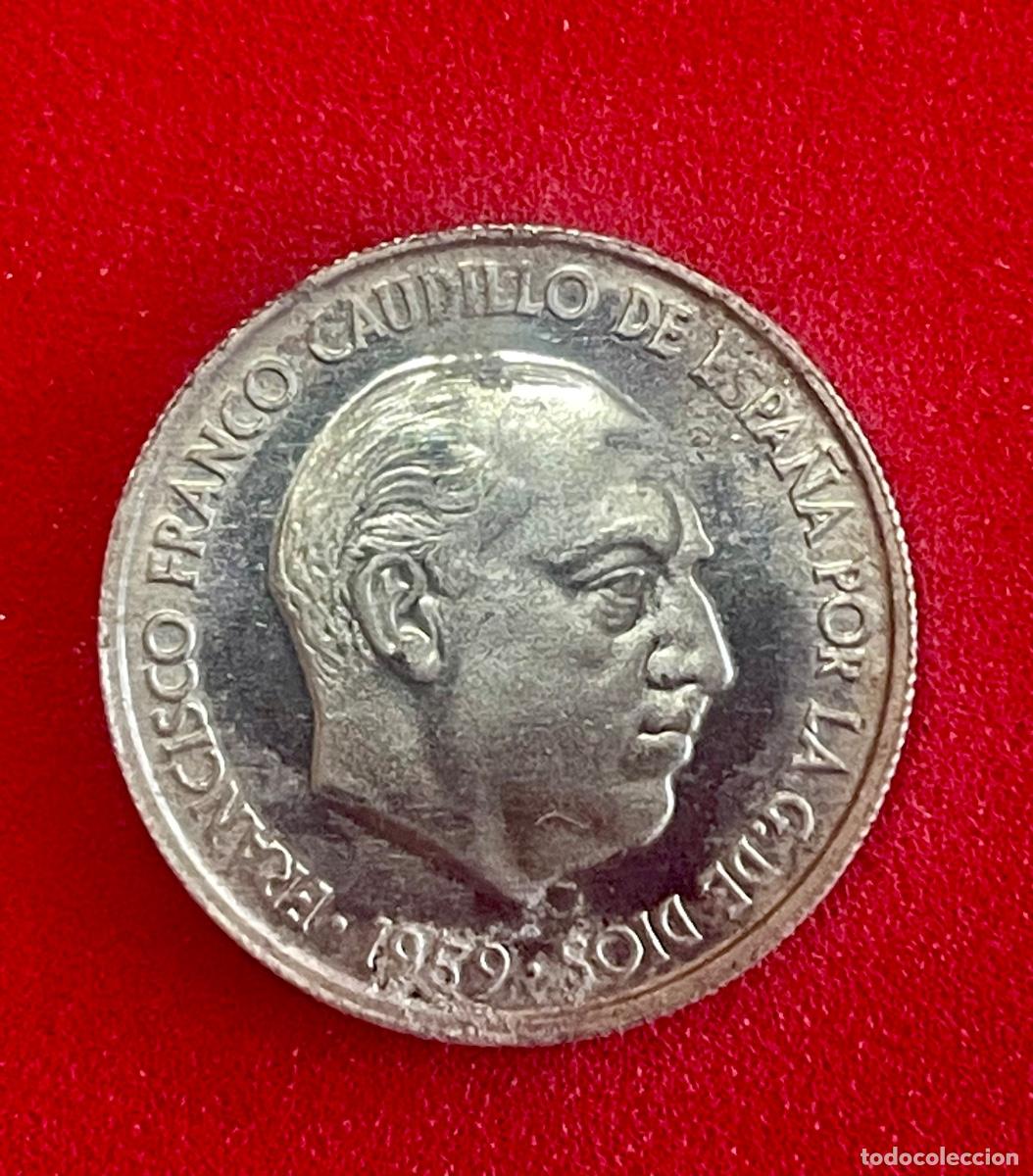 Monedas Franco: 10 C&Eacute;NTIMOS A&Ntilde;O 1959 PROOF OXIDADA - Foto 2