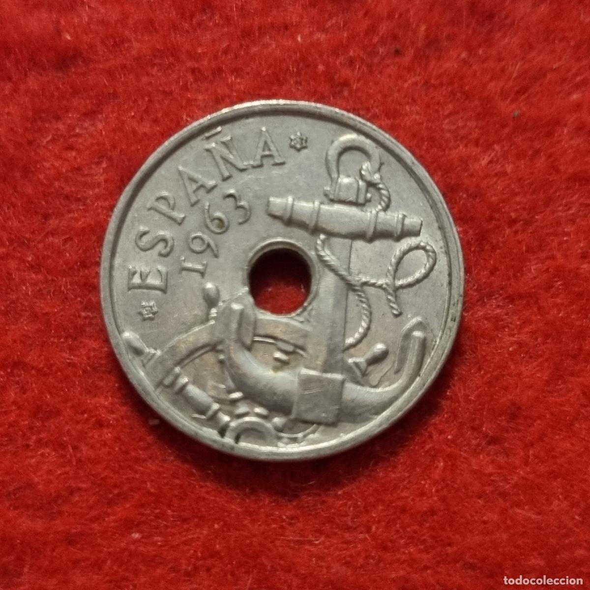 Monedas Franco: MONEDA 50 CENTIMOS 1963 ESTRELLAS 19 63 ORIGINAL C38