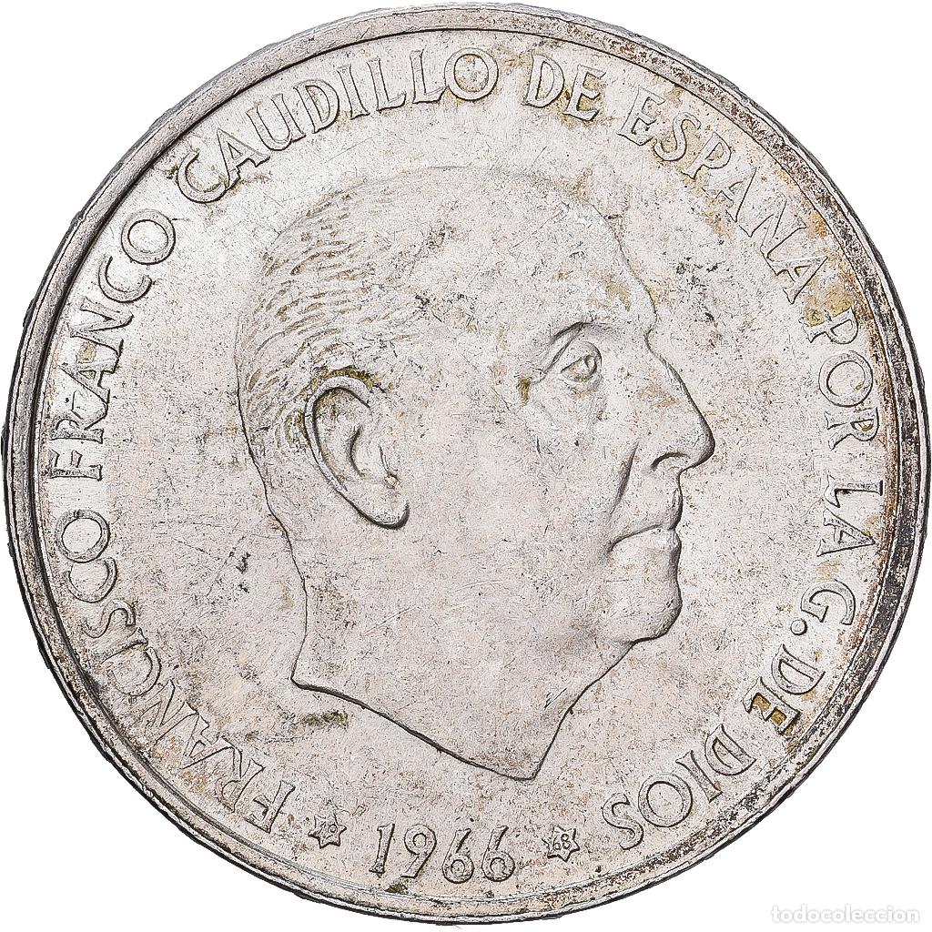 Monedas Franco: [#1509968] Espa&ntilde;a, Caudillo and regent, 100 Pesetas, 1966 (68), Plata, EBC, KM:797