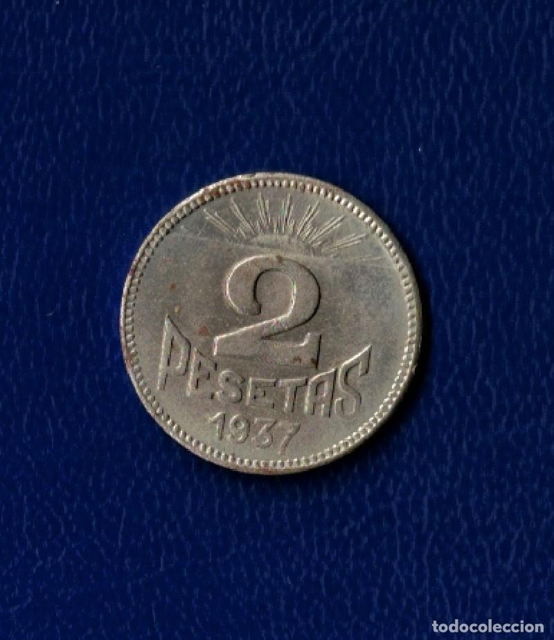 Monedas Franco: ESPA&Ntilde;A ASTURIAS Y LE&Oacute;N A&Ntilde;O 1937 2 PTAS