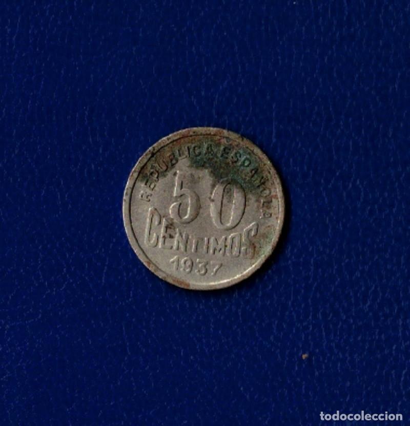 Monedas Franco: ESPA&Ntilde;A. ASTURIAS Y LE&Oacute;N A&Ntilde;O 1937 50 CTS