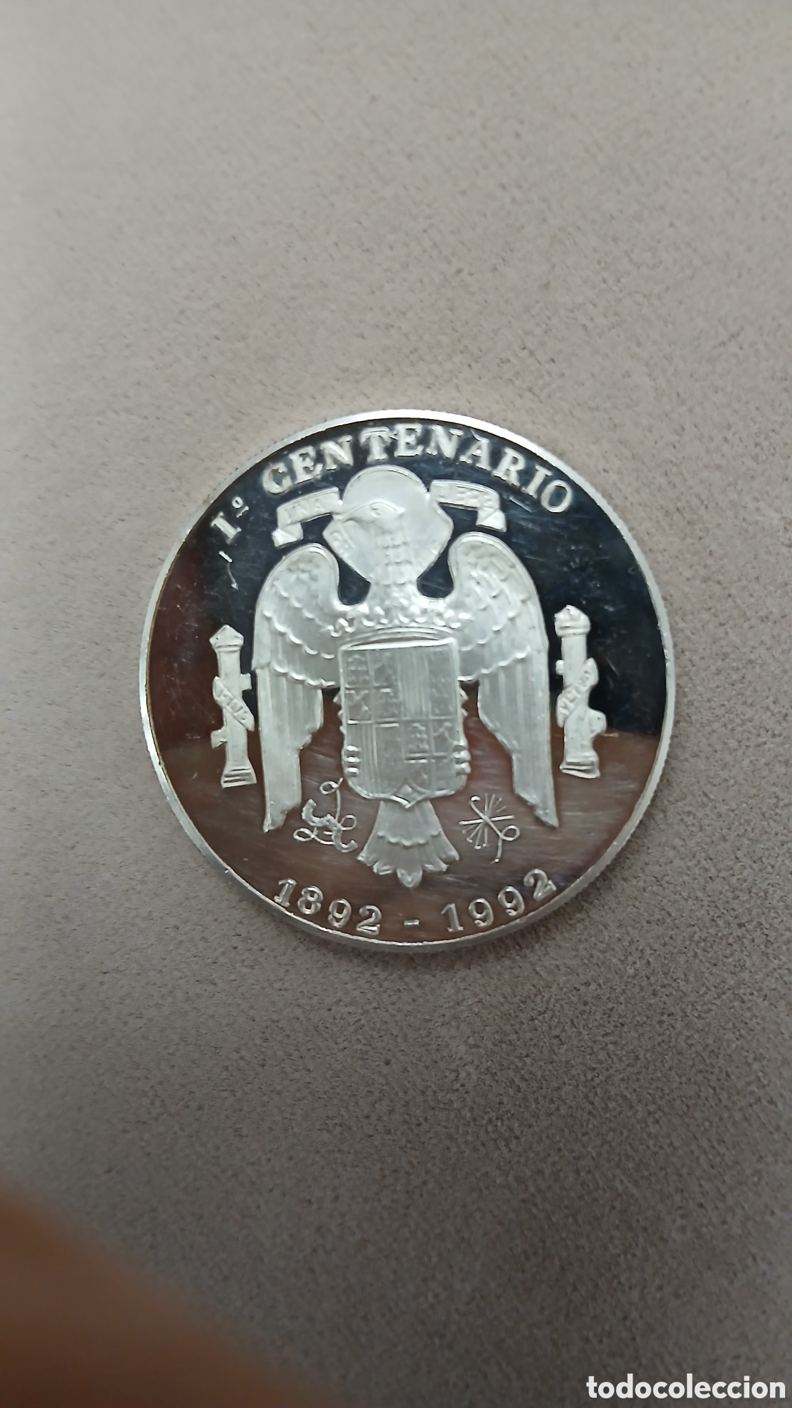 Monedas Franco: MONEDA ONZA DE PLATA FRANCO UNIDAD Y PROGRESO DE ESPA&Ntilde;A 1892-1992