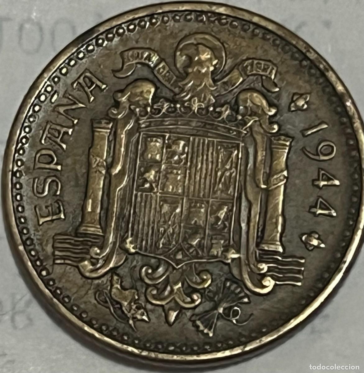 Monedas Franco: Moneda 1 Peseta 1944 EBC - Foto 2