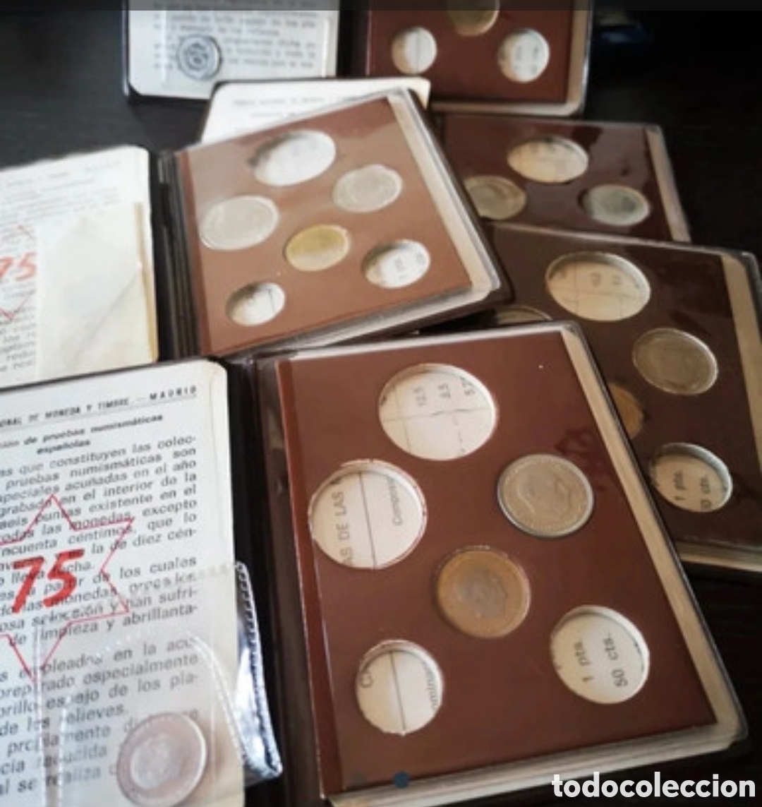 Monedas Franco: Carteras Pruebas Numism&aacute;ticas incompletas - Foto 1