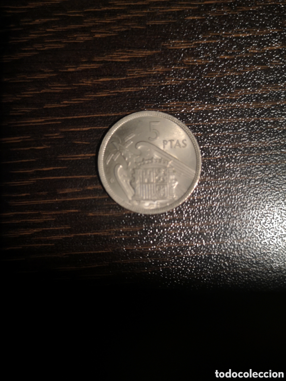 Monedas Franco: 5 pesetas 1957 *68 SC - Foto 2