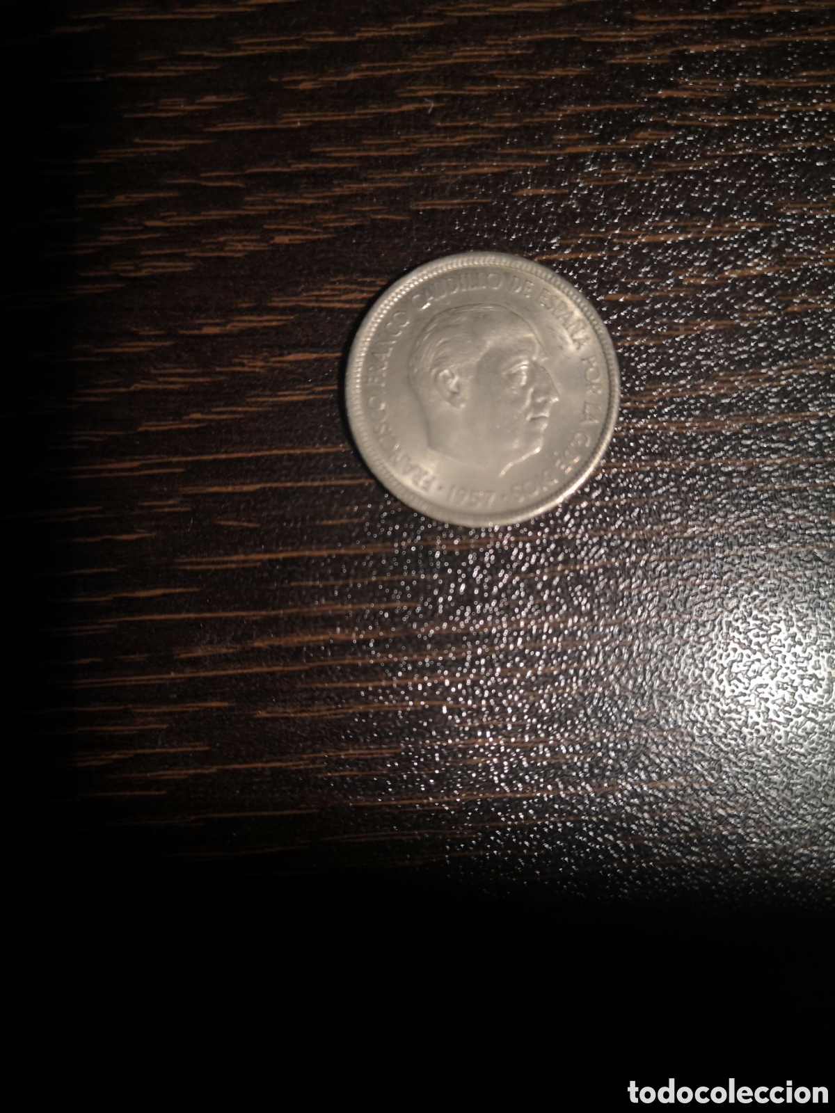 Monedas Franco: 5 pesetas 1957 *68 SC - Foto 1