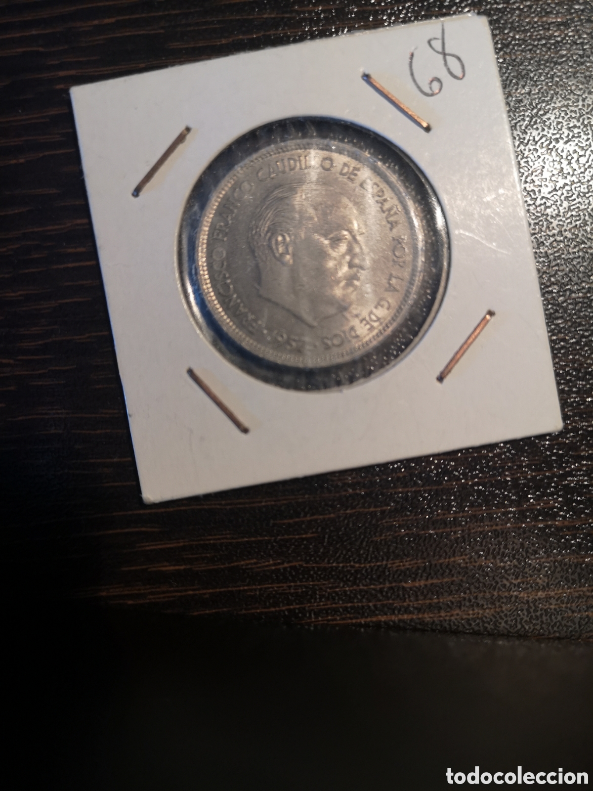 Monedas Franco: 25 pesetas 1957 *68 SC
