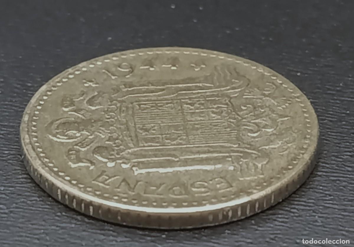 Monedas Franco: Moneda de 1 peseta 1944 - Foto 2