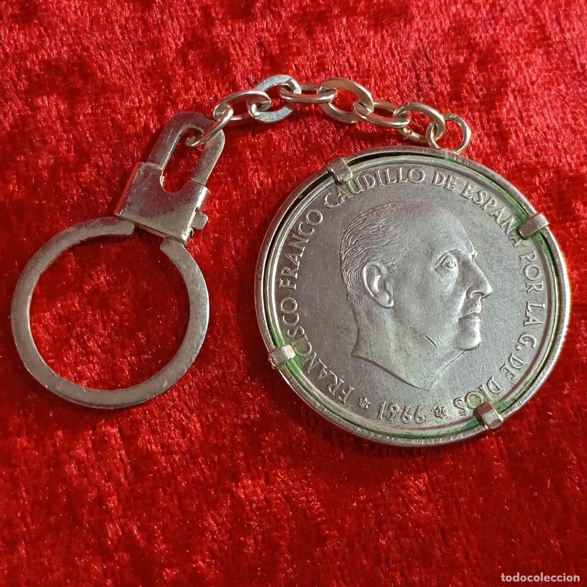 Monedas Franco: MONEDA / LLAVERO - 100 PTAS - PLATA - FRANCISCO FRANCO - 1966 - ESTRELLA 66 - 27 G / 43
