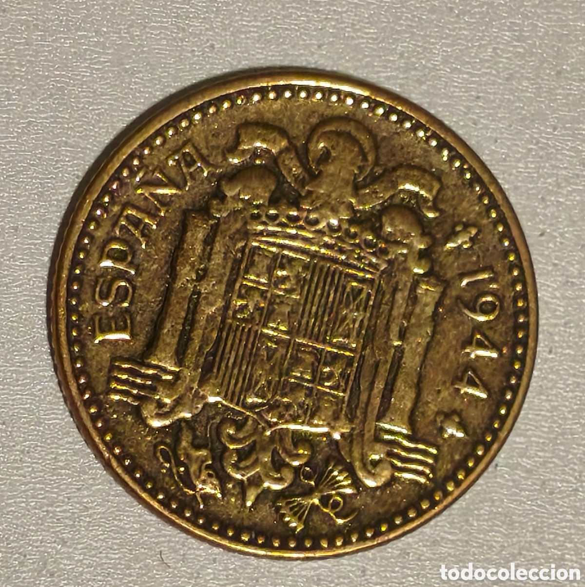 Monedas Franco: 1 PESETA 1944 EBC+++/SC - Foto 2