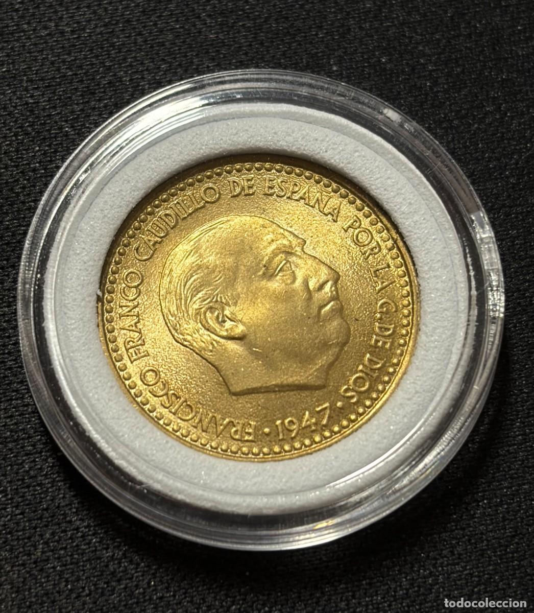 Monedas Franco: Una 1 peseta 1947 *52 SC Sin circular FLOR DE CU&Ntilde;O Franco estado espa&ntilde;ol Espa&ntilde;a S/C coleccionista