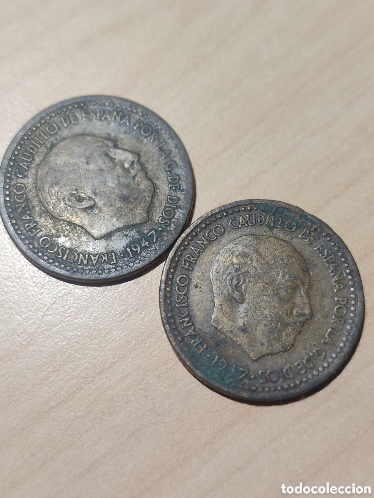 Monedas Franco: Monedas 1 peseta de 1947 *56