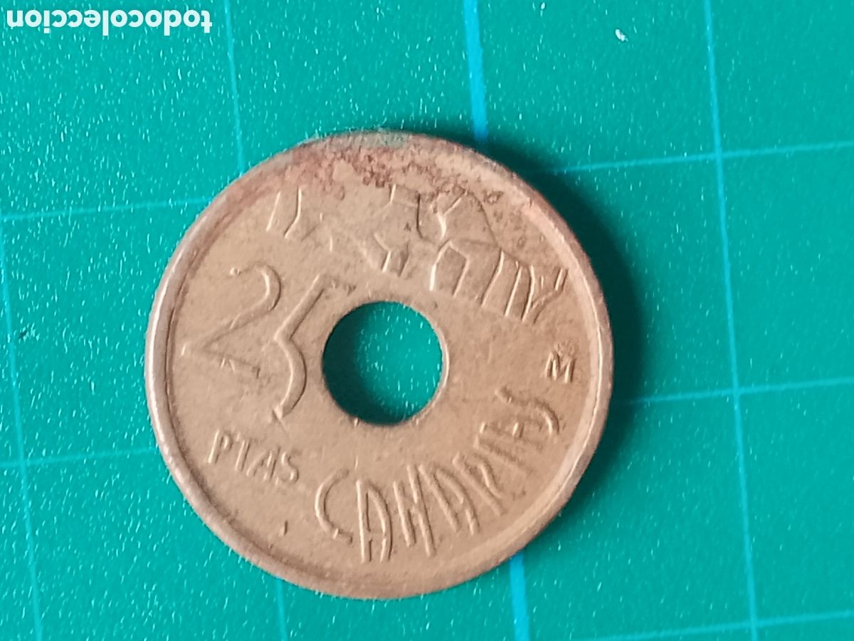 Monedas Franco: Canarias . 25 PESETAS . MONEDA . ESPA&Ntilde;A 1994