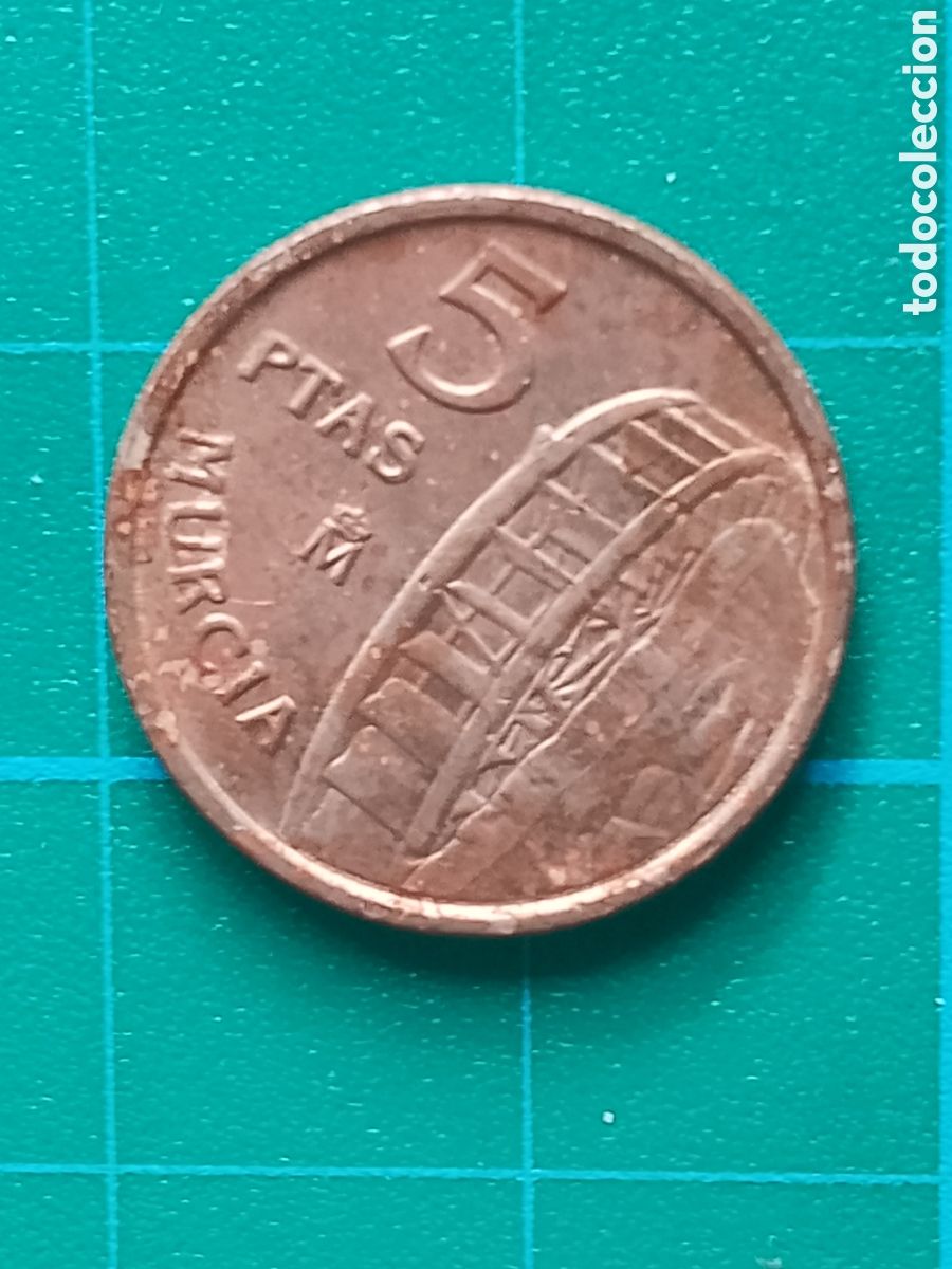 Monedas Franco: MURCIA 5 PESETAS . MONEDA . ESPA&Ntilde;A 1999