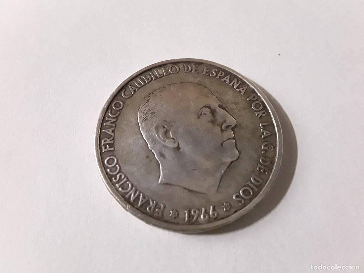 Monedas Franco: ESPA&Ntilde;A - 100 PESETAS FRANCO DE PLATA A&Ntilde;O 1966*19-66.