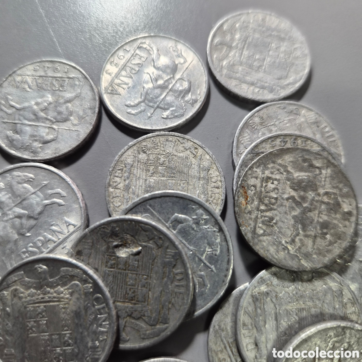 Monedas Franco: Lote de 18 monedas de 10 centimos