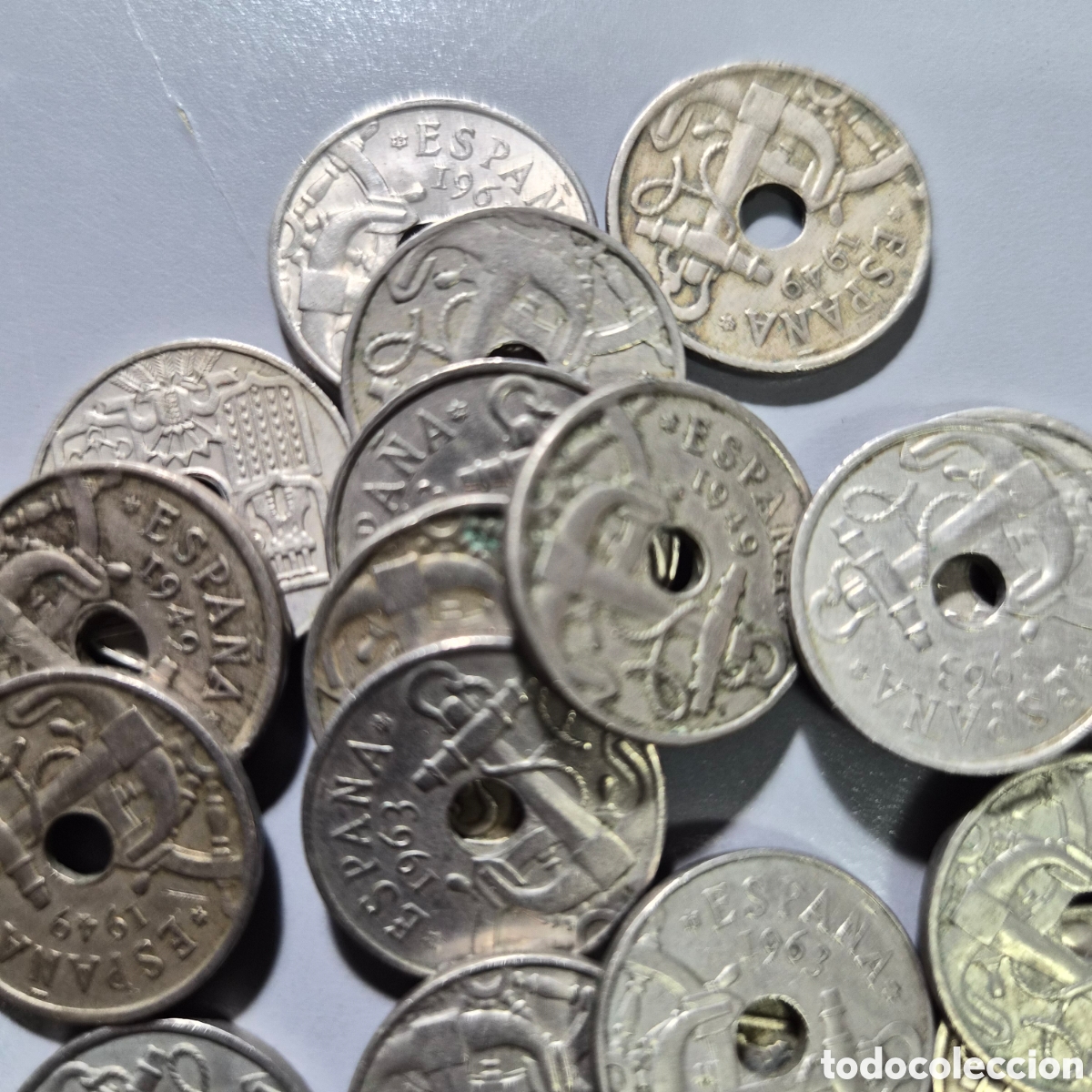 Monedas Franco: Lote de 19 monedas de 50 centimos