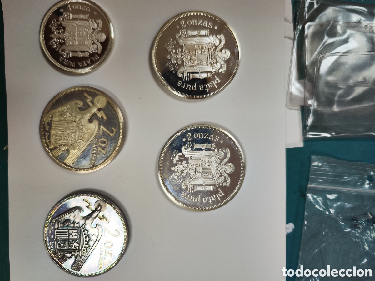 Monedas Franco: 9 onzas de plata Franco - Foto 2
