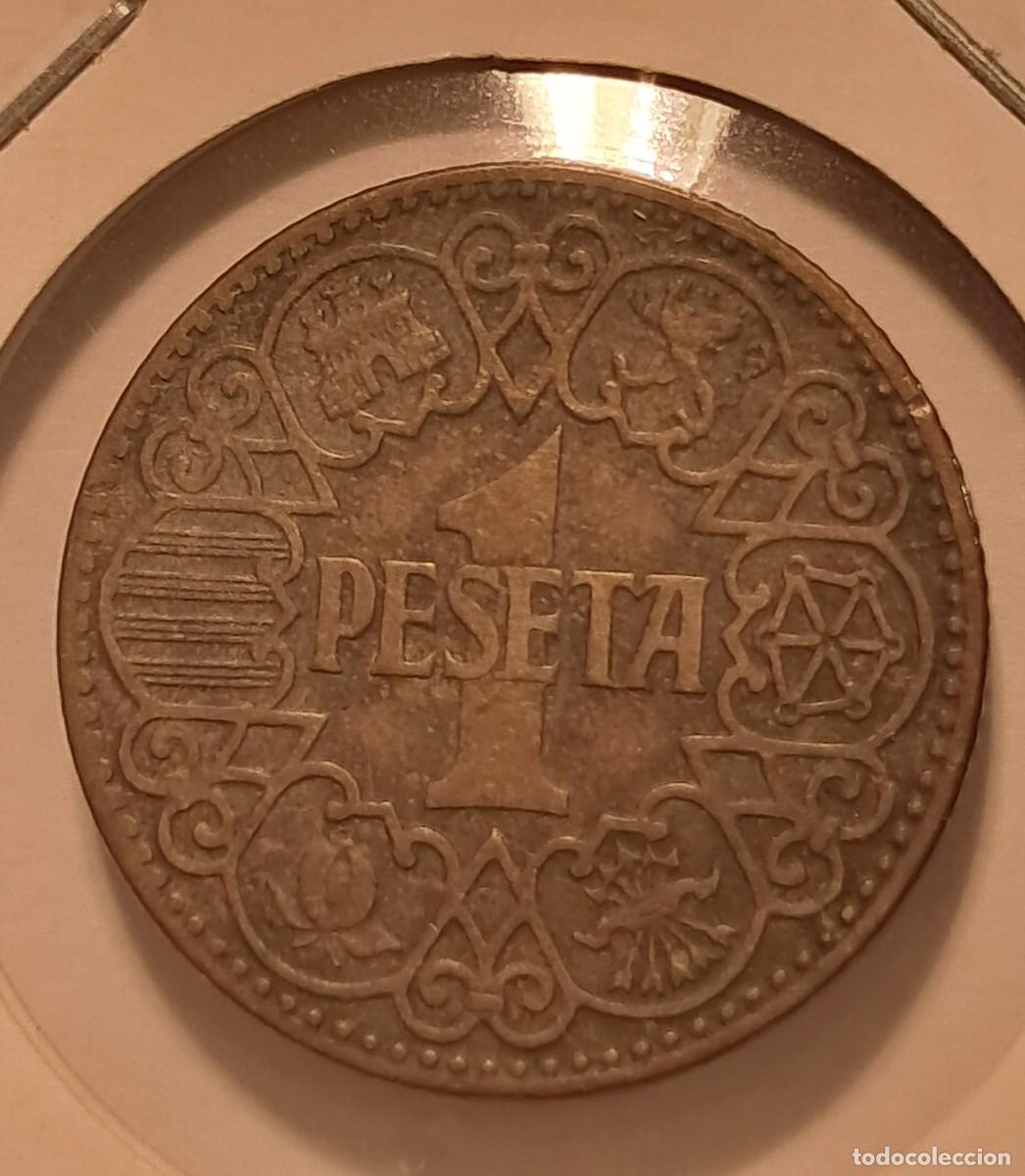Monedas Franco: Peseta 1944 Franco rara en estas condiciones