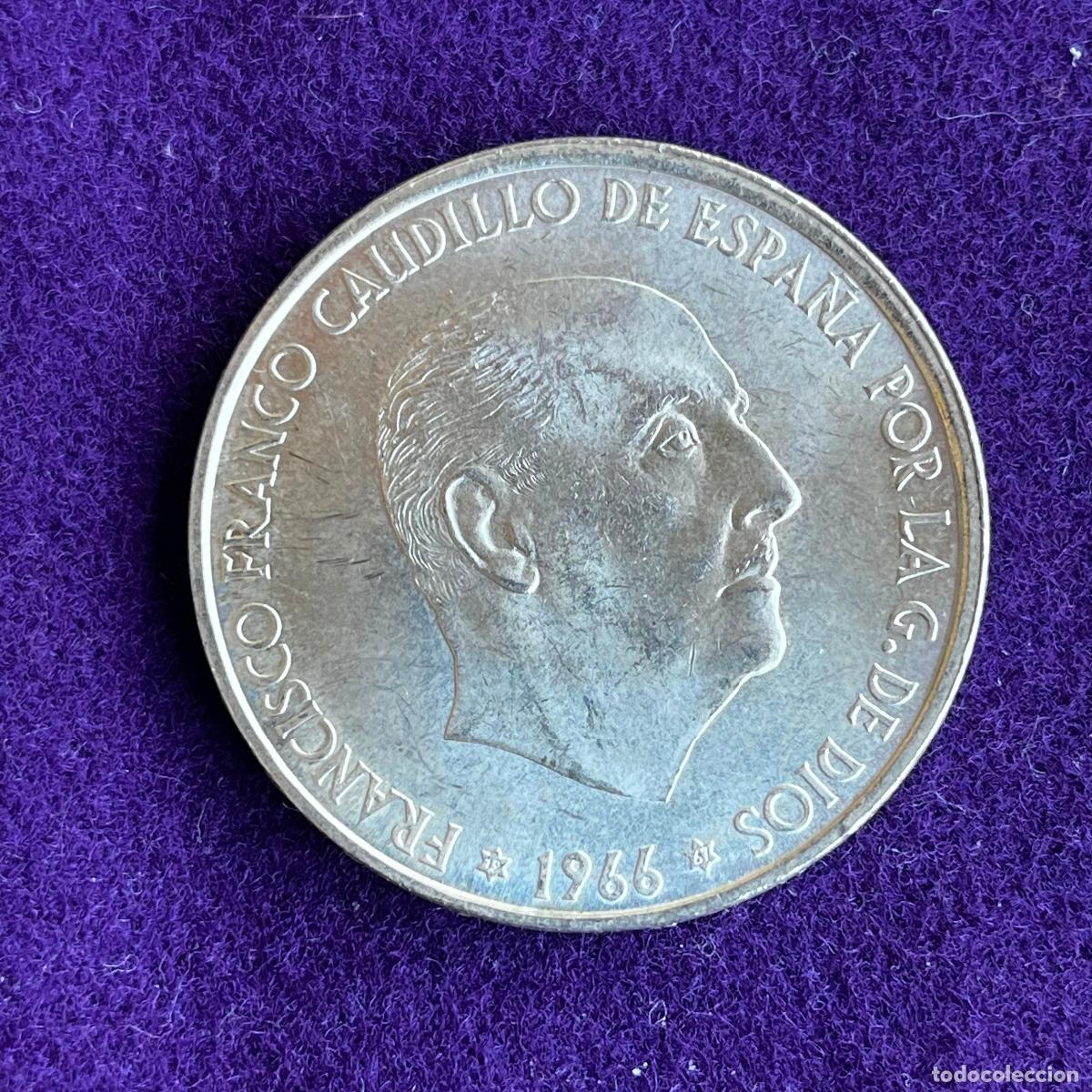 Monedas Franco: MONEDA DE PLATA. 100 PESETAS FRANCO. 1966 *67. SIN CIRCULAR. ORIGINAL.