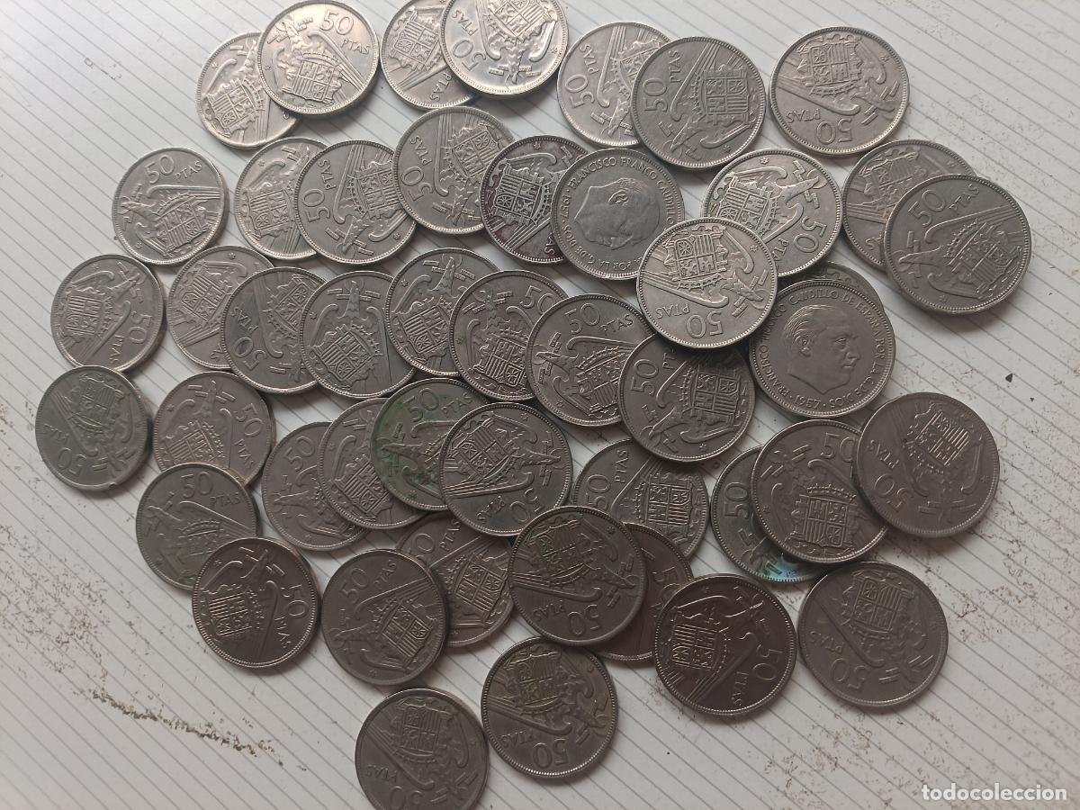 Monedas Franco: LOTE DE 47 MONEDAS DE 50 PESETAS DE FRANCO 1957