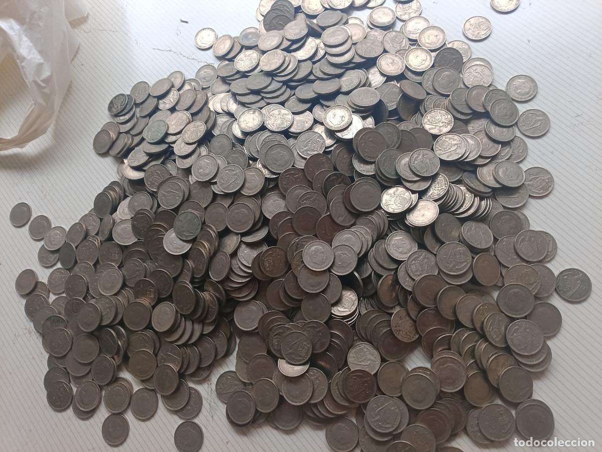 Monedas Franco: LOTE DE 1258 MONEDAS DE 5 PESETAS, DUROS DE FRANCO 1957