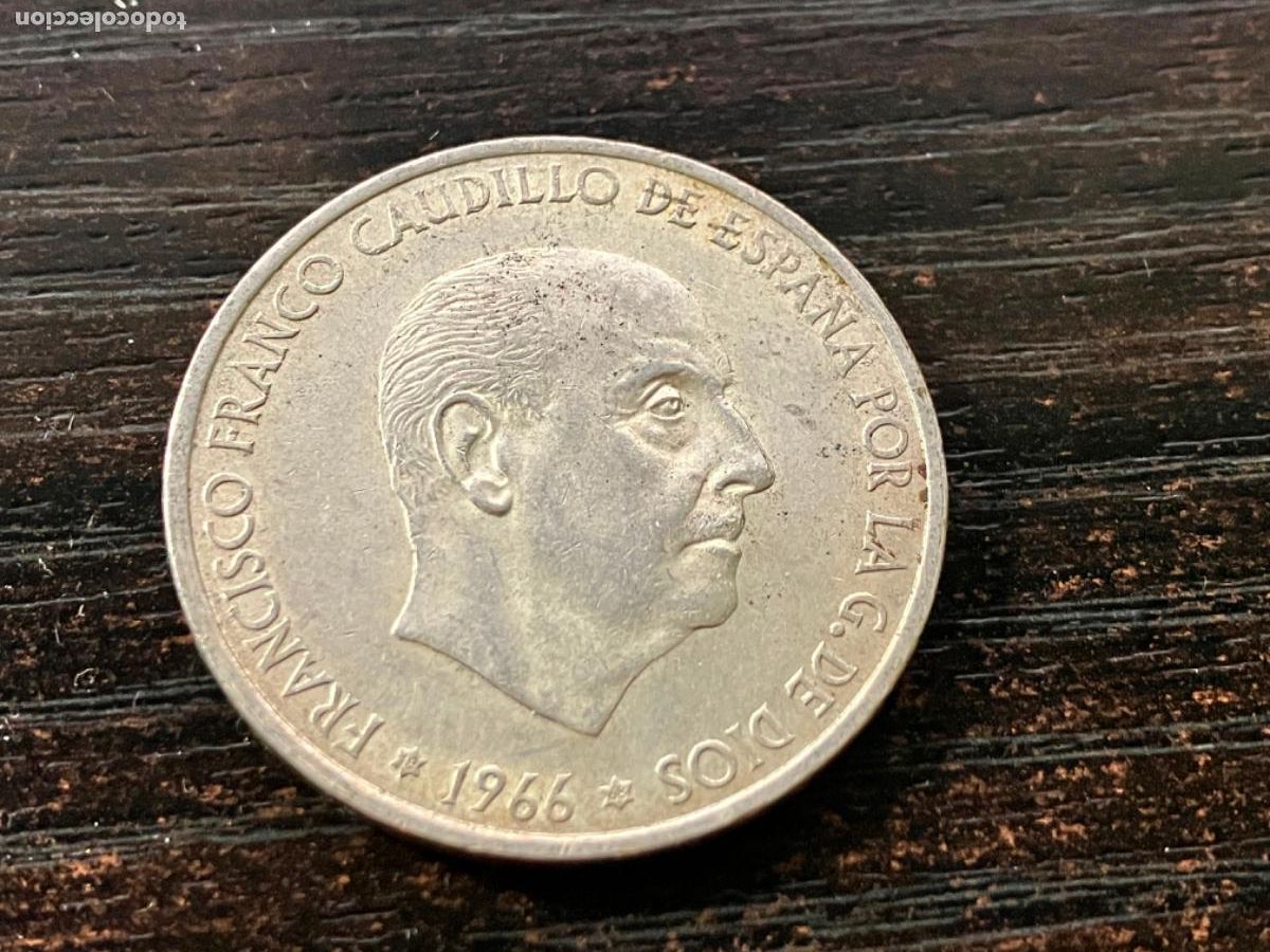 Monedas Franco: Espa&ntilde;a - Moneda plata 100 pesetas Franco - 1966 *68 - Muy buen estado