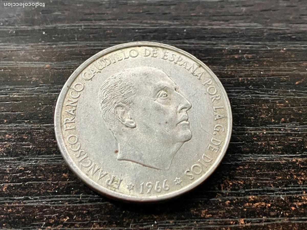 Monedas Franco: Espa&ntilde;a - Moneda plata 100 pesetas Franco - 1966 *66 - Muy buen estado