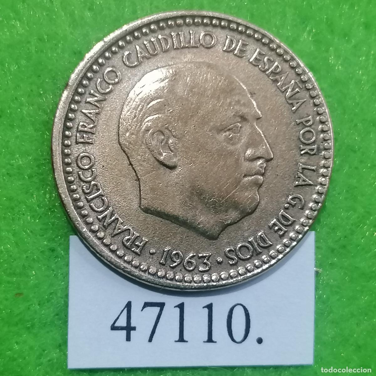 Monedas Franco: Espa&ntilde;a 1 peseta 1963 67, Franco