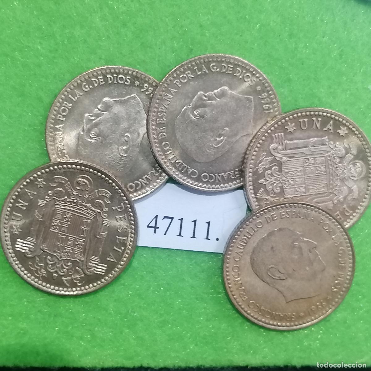 Monedas Franco: Espa&ntilde;a 1 peseta 1966 75, Franco, una moneda, 47111 8