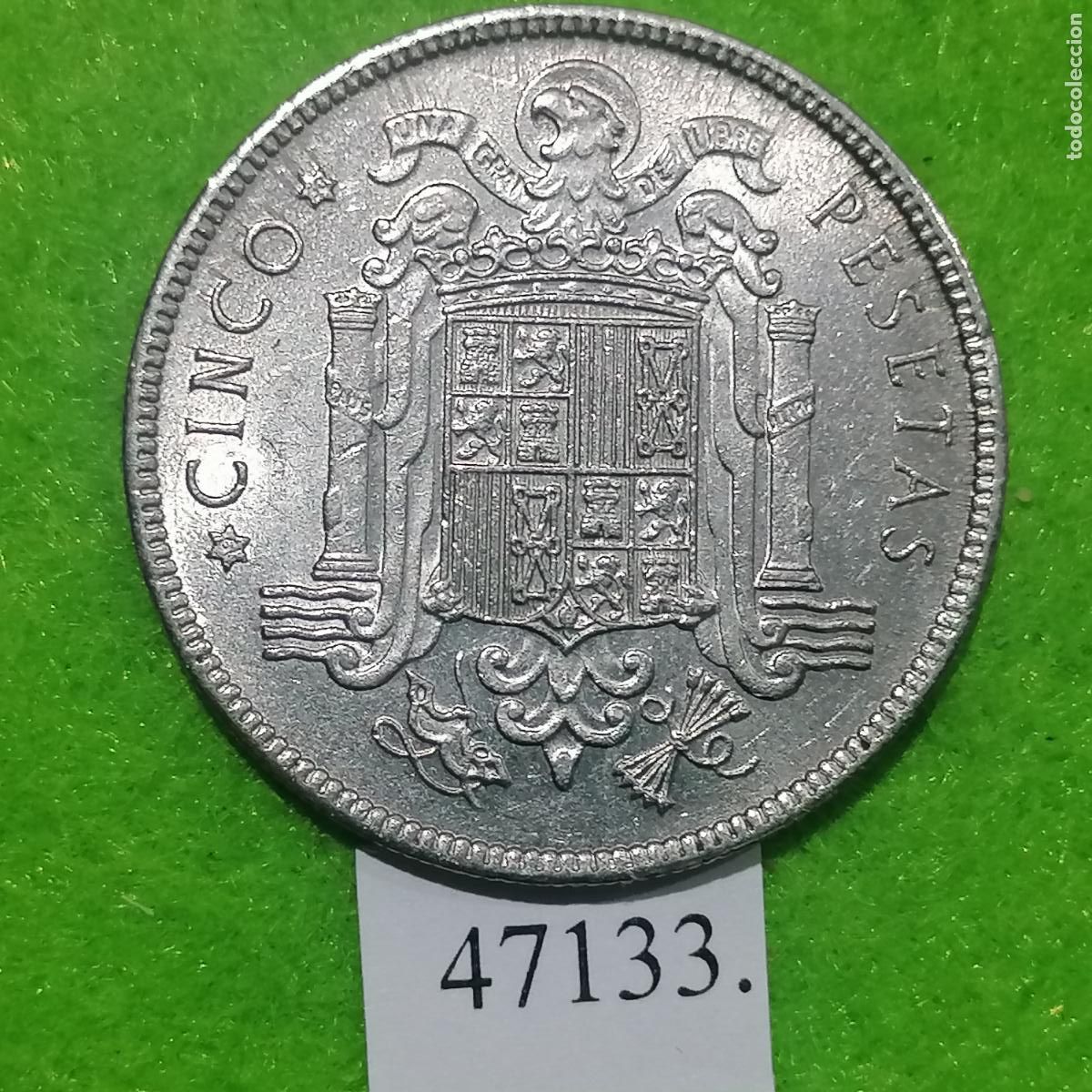 Monedas Franco: Espa&ntilde;a 5 pesetas 1949 50, Franco