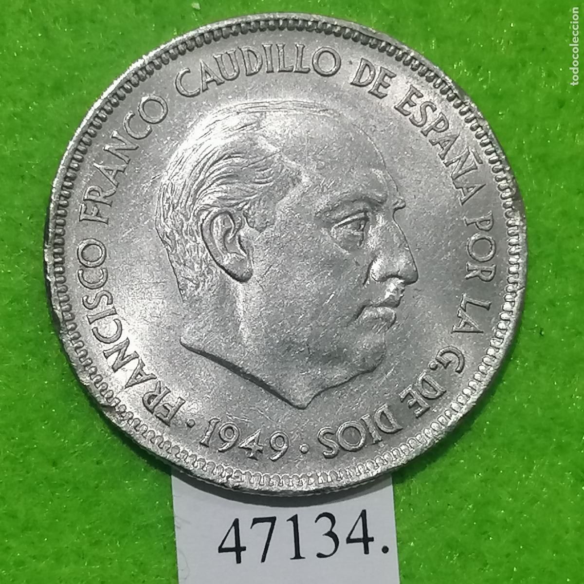 Monedas Franco: Espa&ntilde;a 5 pesetas 1949 50, Franco