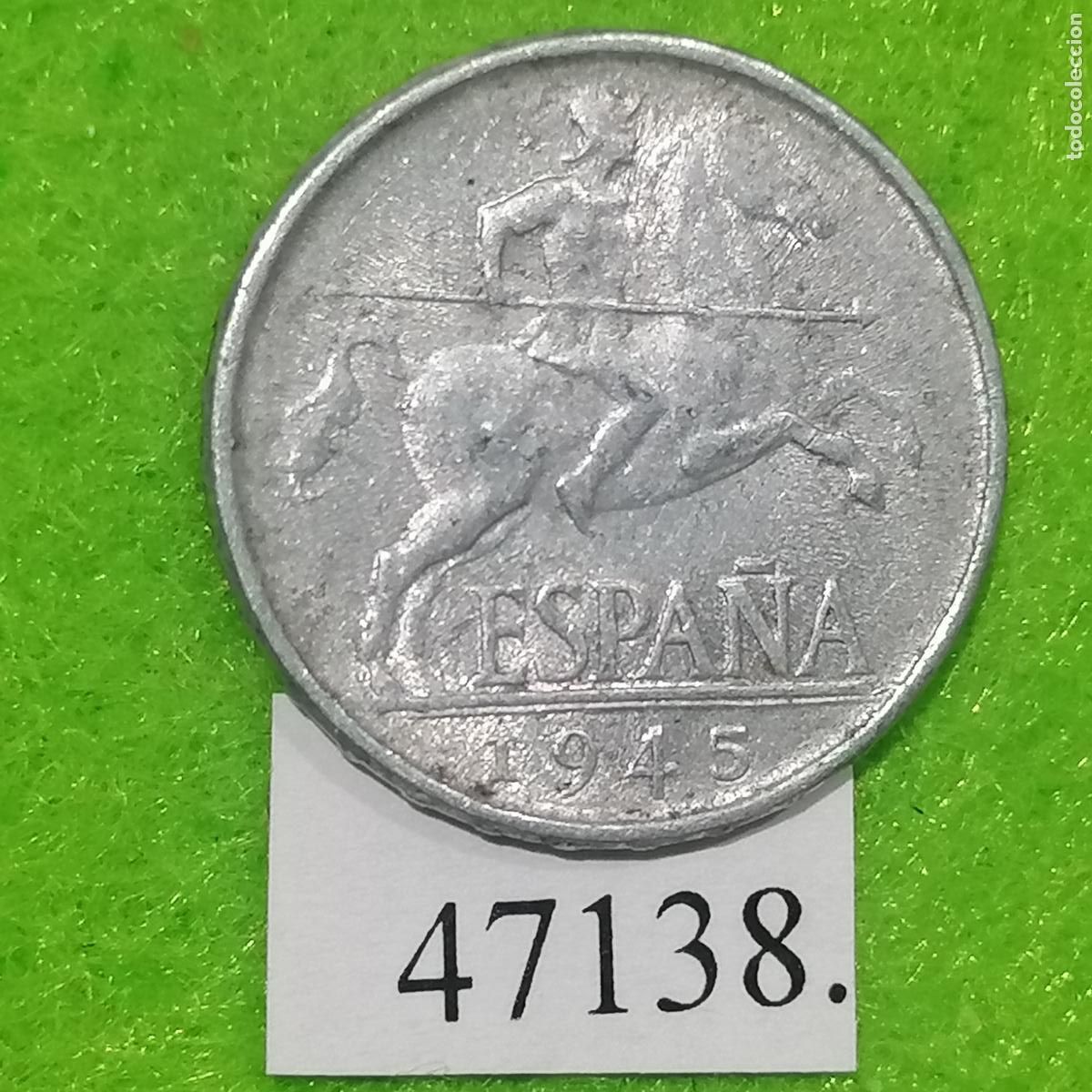 Monedas Franco: Espa&ntilde;a 5 c&eacute;ntimos 1945, Franco