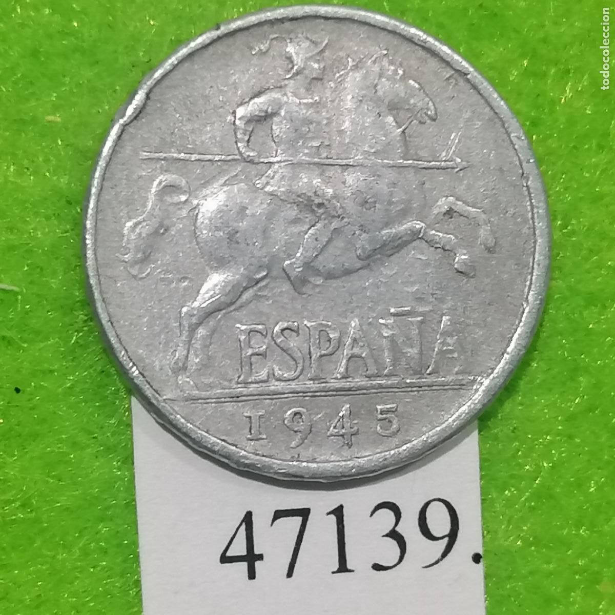 Monedas Franco: Espa&ntilde;a 5 c&eacute;ntimos 1945, Franco