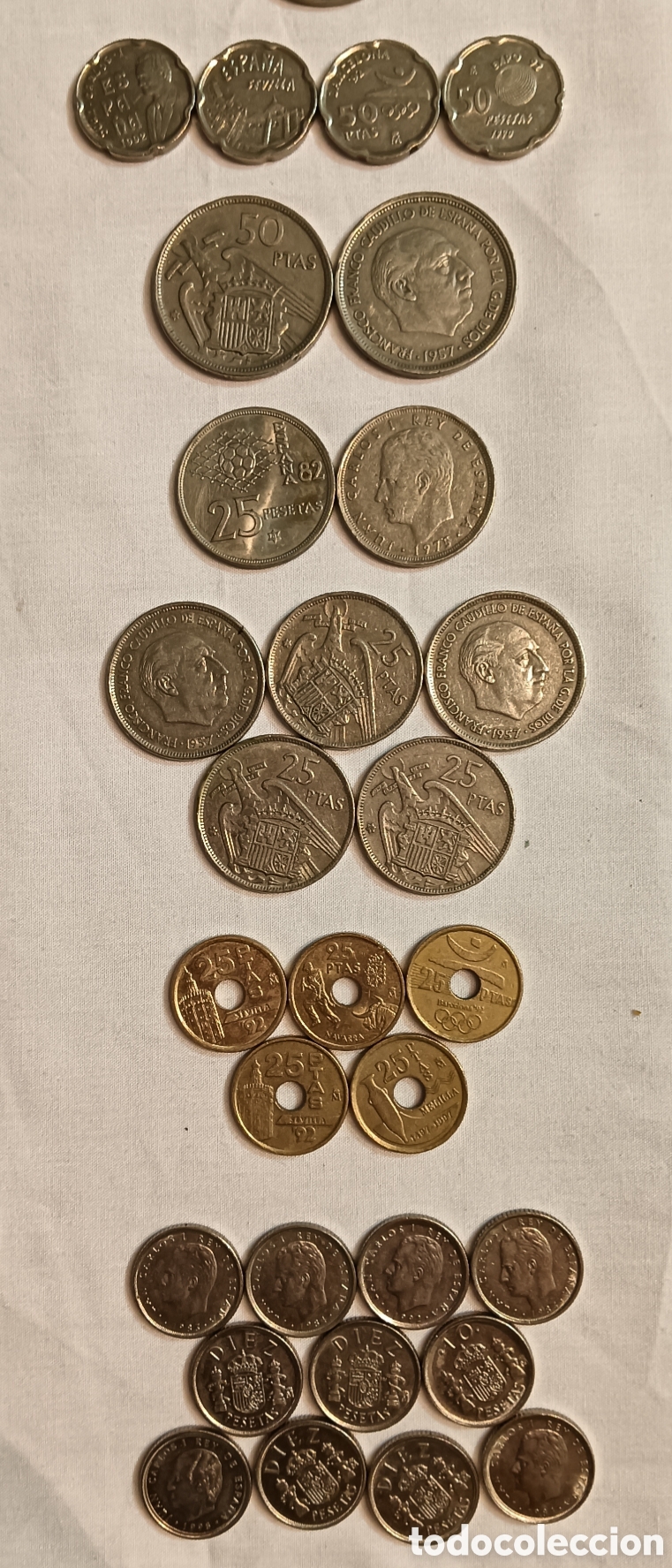 Monedas Franco: LOTE DE MONEDAS ESPA&Ntilde;OLAS - Foto 3