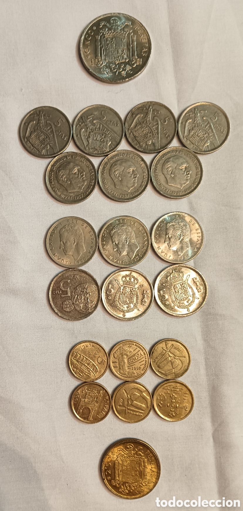 Monedas Franco: LOTE DE MONEDAS ESPA&Ntilde;OLAS - Foto 4