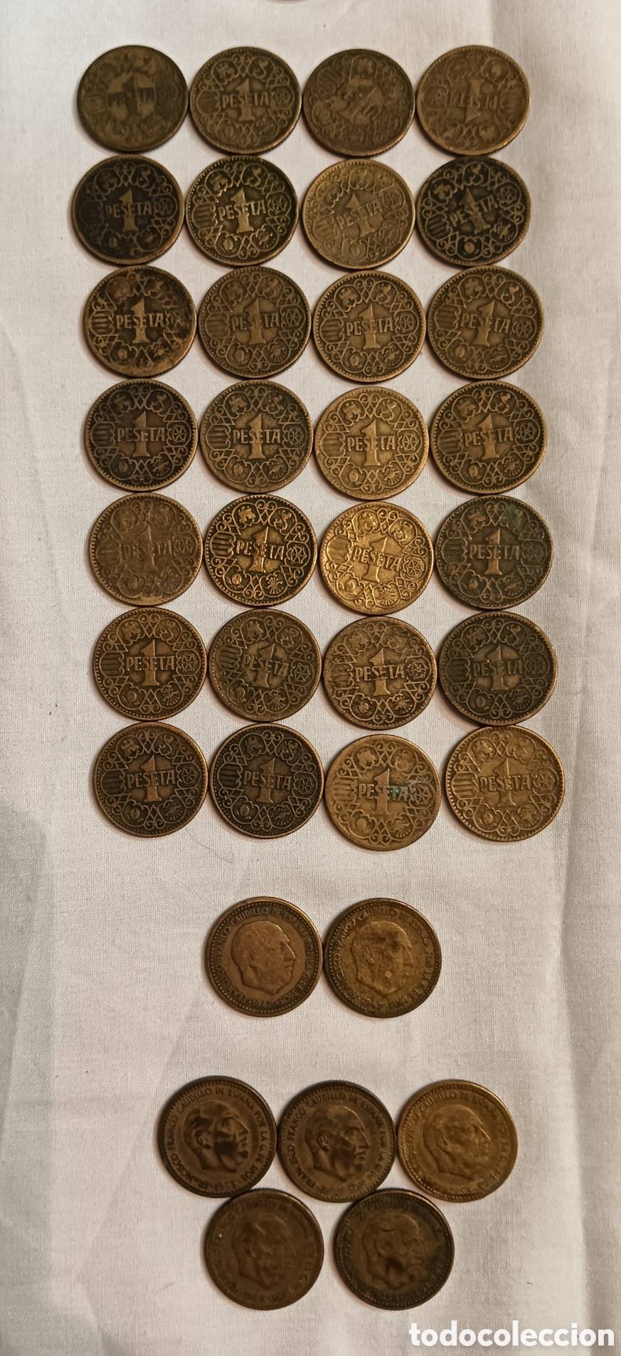 Monedas Franco: LOTE DE MONEDAS ESPA&Ntilde;OLAS - Foto 5