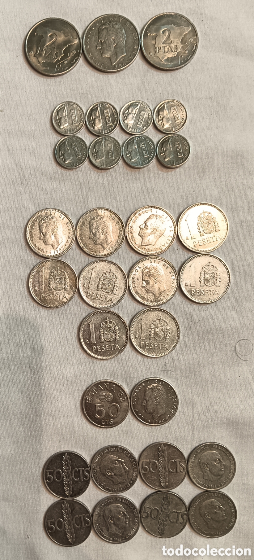 Monedas Franco: LOTE DE MONEDAS ESPA&Ntilde;OLAS - Foto 7